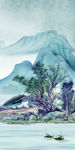 后现代玄关山水画 TIF分层