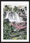 竖幅山水画