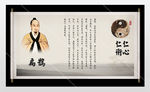 医学展板中医院文化挂画