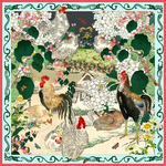 方巾 丝巾 女装图案 数码印花