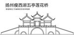 扬州瘦西湖五亭莲花桥