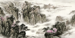 新中式泼墨写意山水