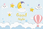 good night  月亮星