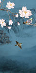 高清新玄关山水画 TIF分层