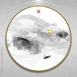 无框画