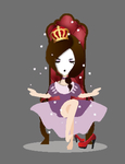 Q版时尚矢量卡通女王