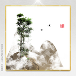 水墨远山