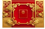 中式婚礼背景
