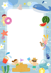 中小学幼儿园可爱边框 成长手册