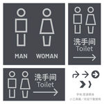 洗手间标识