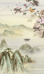 国画禅意山水画 TIF分层