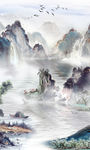 高清 禅意山水画 TIF分层