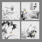 国画梅兰竹菊