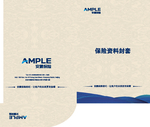 A4文件封套 档案袋二折页