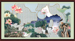 国画荷花
