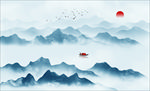 水墨远山