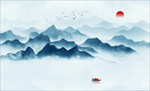 水墨山水装饰画