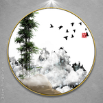 手绘山水