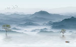 中国风新款山水画 TIF分层