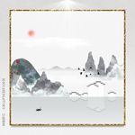 简单山水画