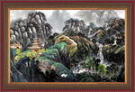 大厅山水画