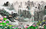 新款山水风景画 tif分层