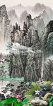 禅意中国风山水 tif分层
