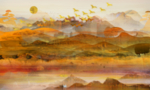抽象油画