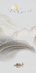 中式新山水玄关画 TIF分层