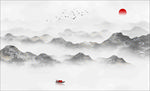 水墨山水画