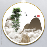 简单山水画