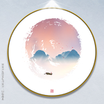 水彩山水