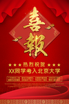 金榜题名 喜报