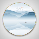 现代简约新中式水墨山水装饰画