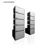 3D舞台音箱模型 矩阵音箱