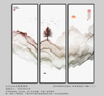 山水画 新中式 壁画壁纸 装饰