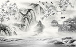 意境中式新山水画 tif分层