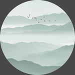 水墨意境山水装饰画