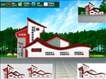党建雕塑徽派小品