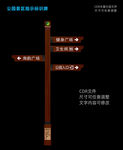 森林公园景区标识导向指示牌