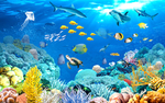 海底世界3D电视背景墙