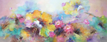 抽象花卉油画