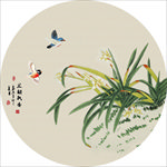 兰韵飘香花鸟装饰画