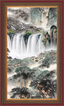 竖幅中国画