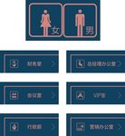 高档玫瑰金科室牌门牌