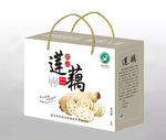 莲藕简易包装盒展开图