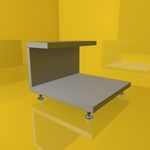 茶几模型 床头柜 实木家具
