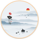 水墨山水画