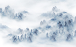 抽象山水画