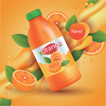 果汁广告 果汁海报 橙汁